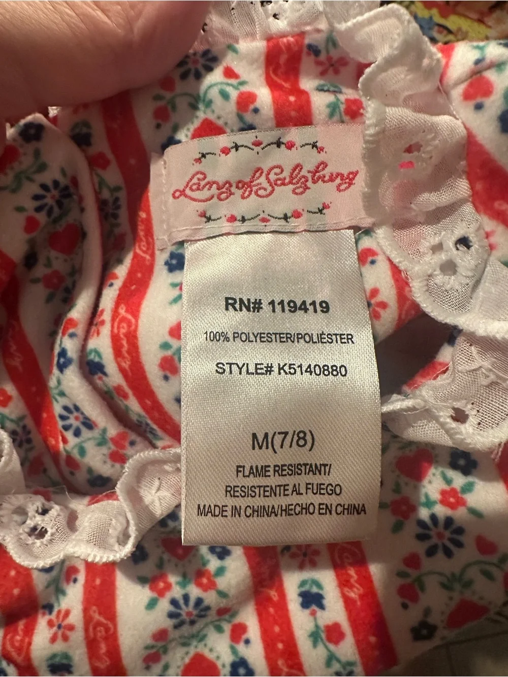 Lanz of Salzburg Lanz Tyrolean Nightgown
